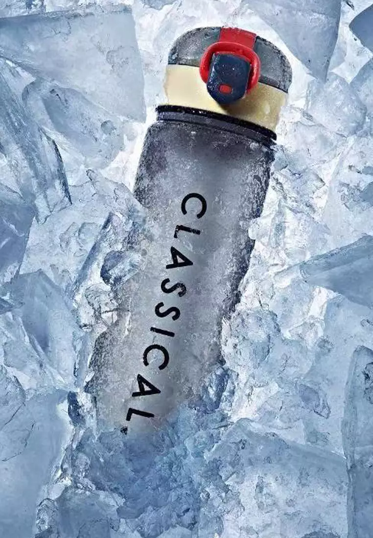 Wakakids Botol Minum Plastik Transparan Classical Smosi 800ml K101 Venrc Orange