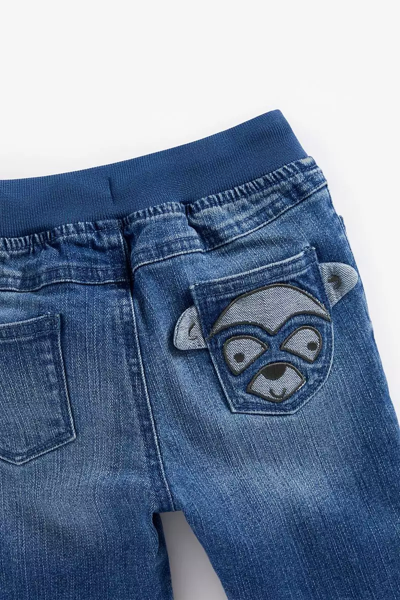 Mothercare Monkey Denim Jeans - Celana Panjang Bayi Laki-laki (Biru)