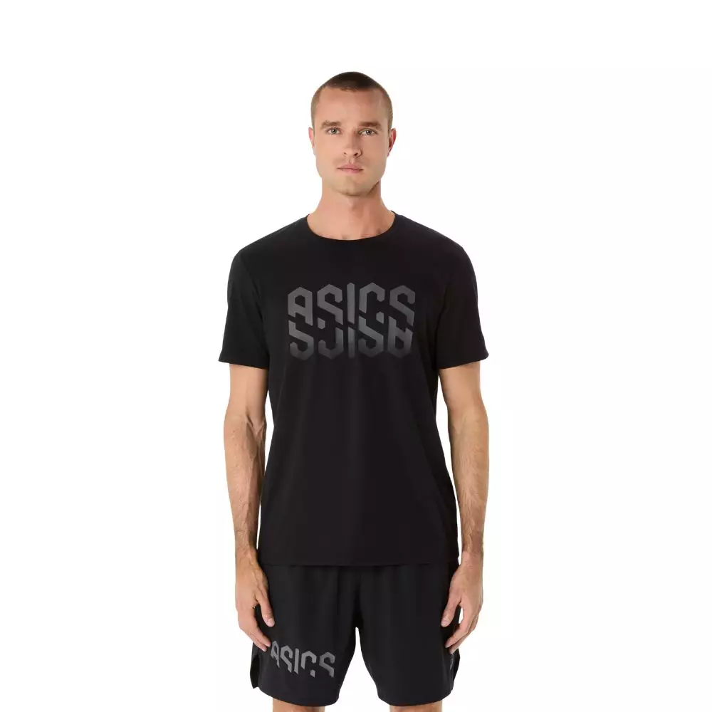ASICS Men Asics Hex Graphic Cotton Blend Tee -2031E901.001