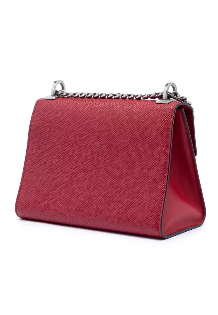 Pre-Loved Prada Saffiano Cuir Monochrome Envelope Crossbody