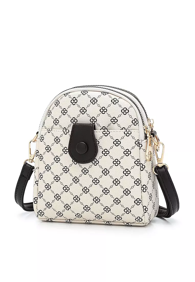 Women's Top Handle Bag / Sling Bag / Crossbody Bag - Beige