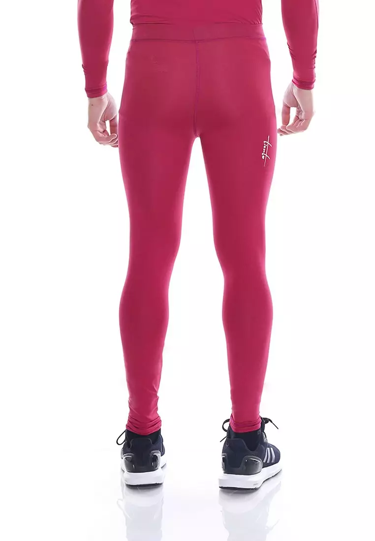 Tiento Man Long Pants Pink Celana Legging Pria Olahraga Renang Sepakbola Lari Original