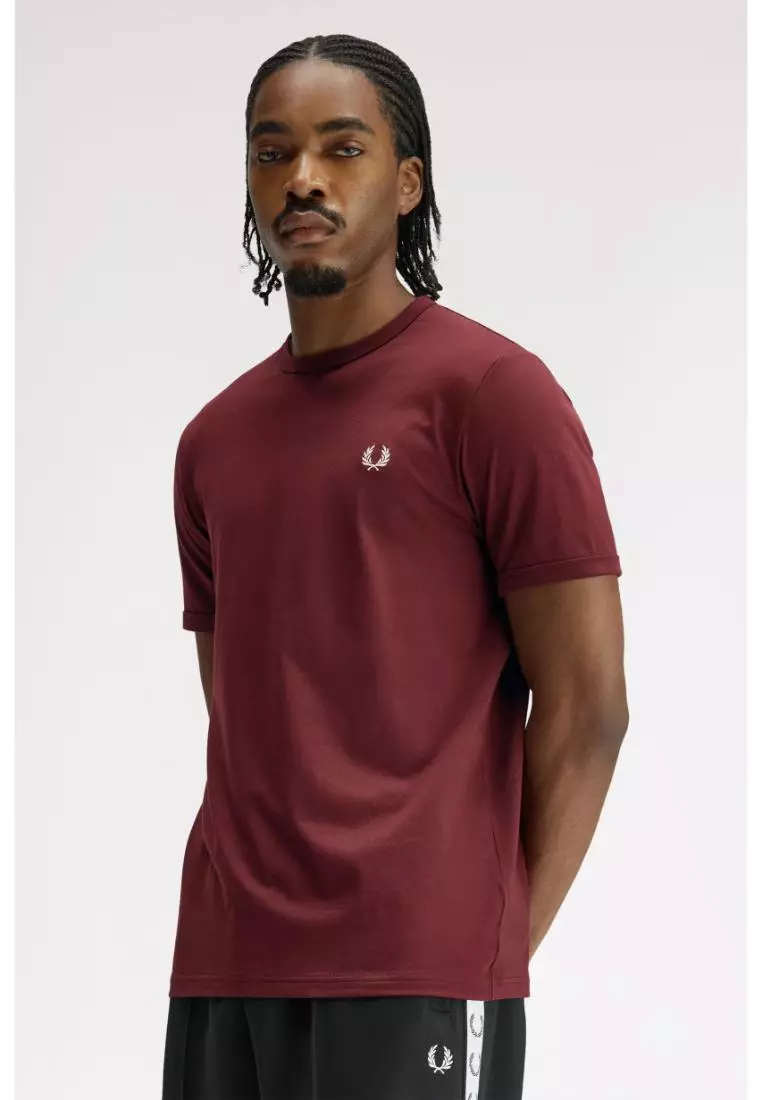 Fred Perry M3519 Ringer T-Shirt (Oxblood)