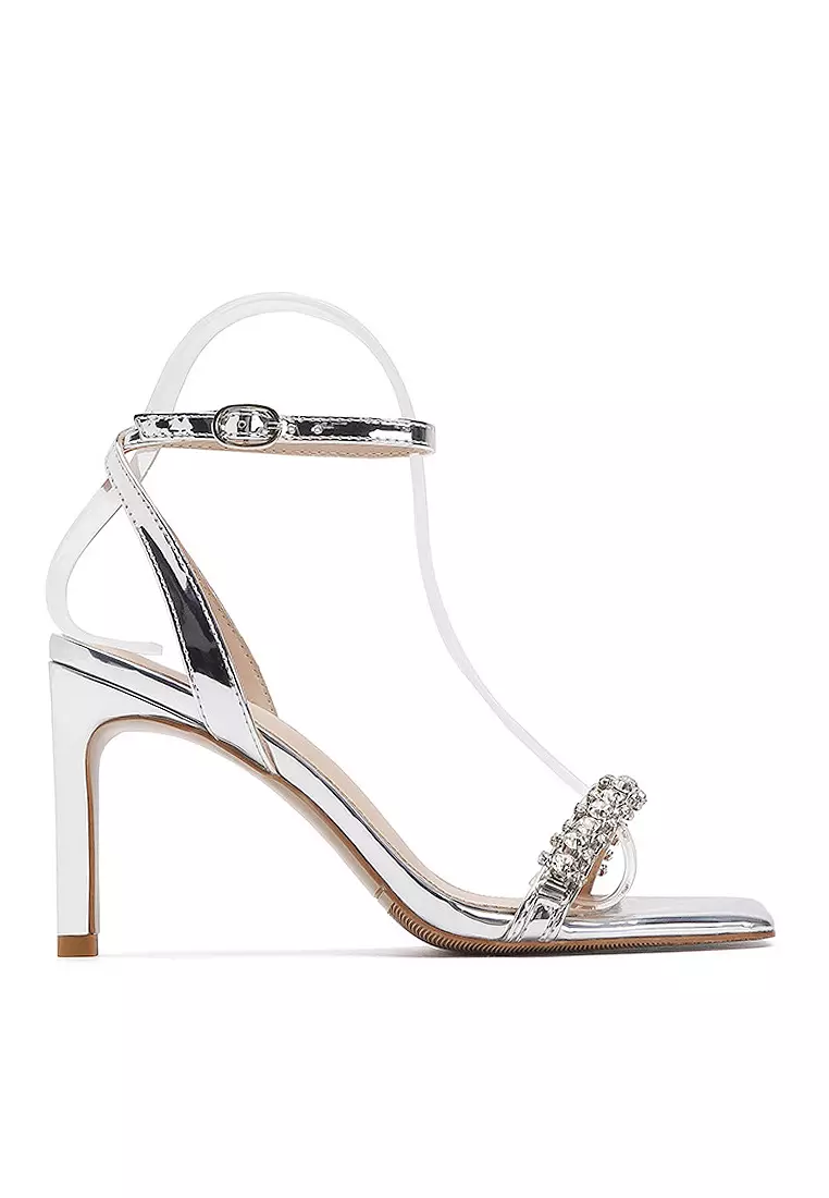 White dressy sale strappy sandals