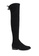 Twenty Eight Shoes black Supper Skinny Suede Fabric Over Knee Long Boots 718-12 9CBA3SH37DE496GS_1
