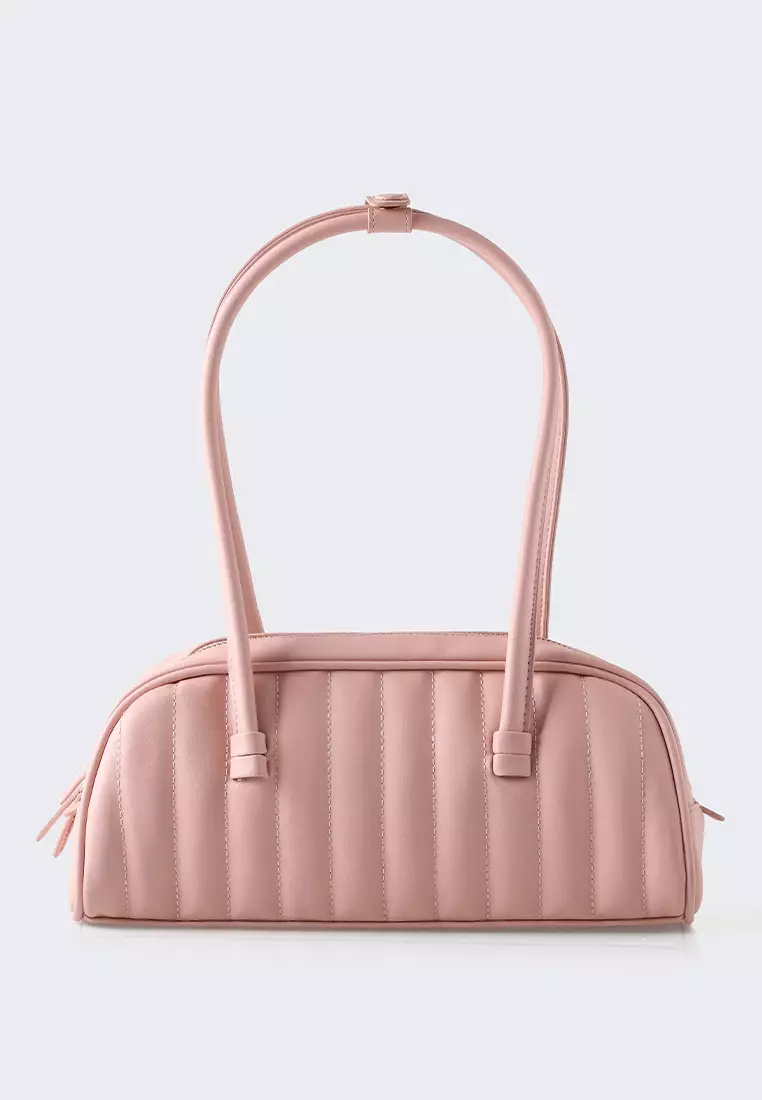 Ria Miranda Dusty Pink Sella Quilted Bag