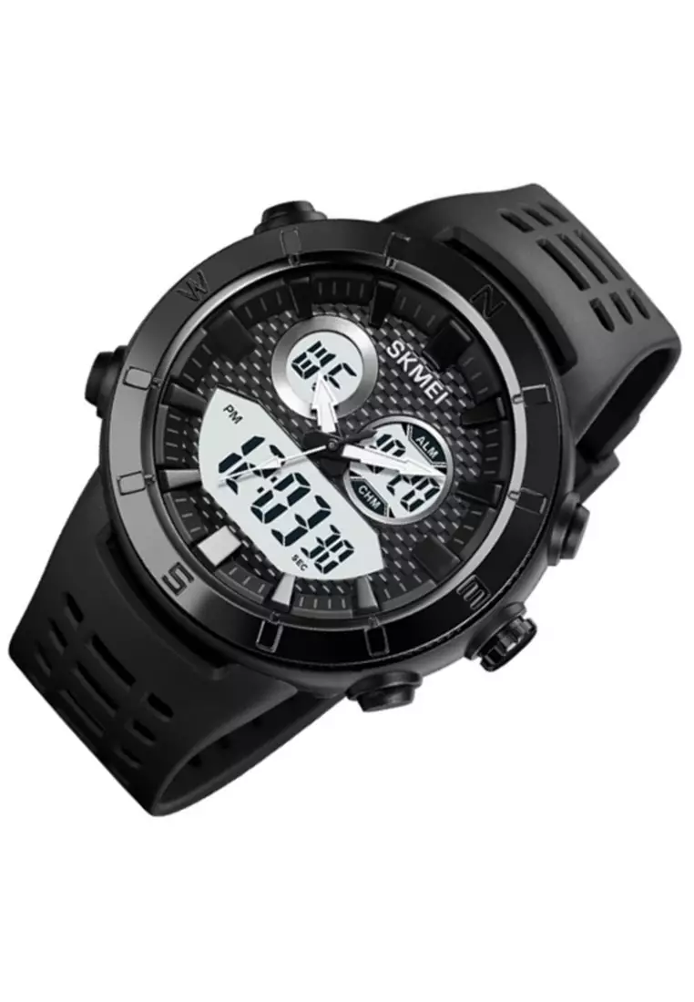 Jam Tangan Analog Digital Pria Waterproof Many Function Strap Tali Material ABS IR90 ORIGINAL