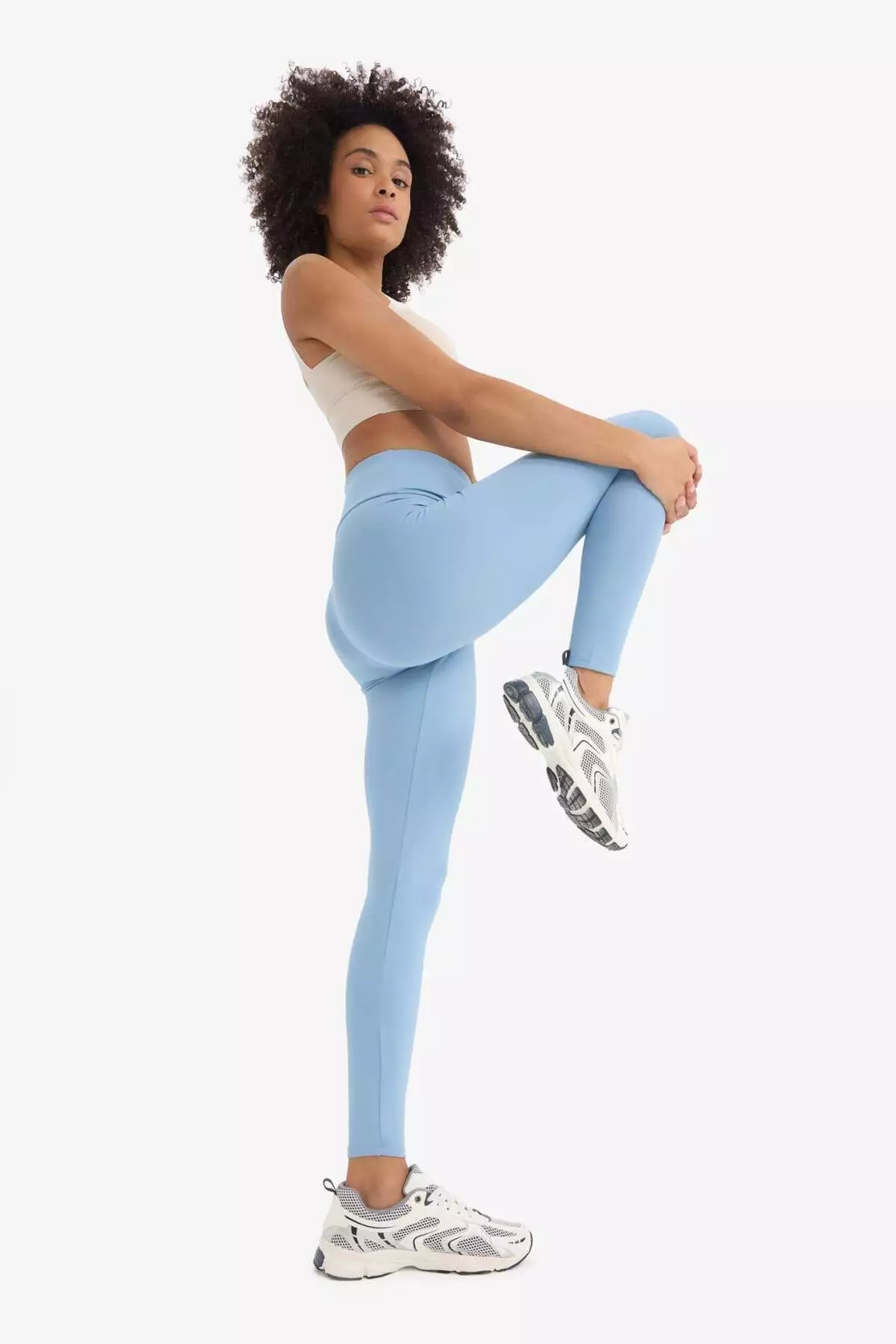 High Waist Hugging Basic Sport Cuve B4147Ax25Sp