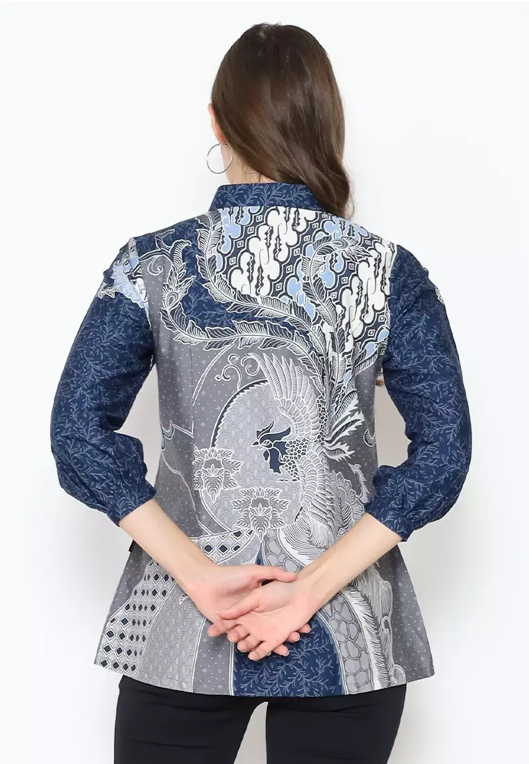 Hadinata Batik Wanita Superfine Blouse Jiva Jaya