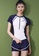 A-IN GIRLS white and navy (2PCS) Fashionable Sports Split Swimsuit B3BD9US9ED8AB6GS_3