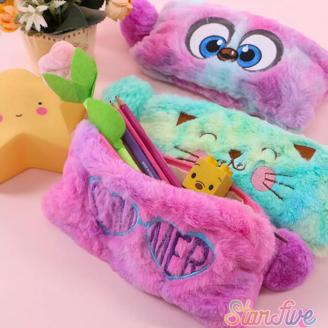 TEMPAT PENSIL BONEKA FUR STARFIVE - SUMMER PURPLE