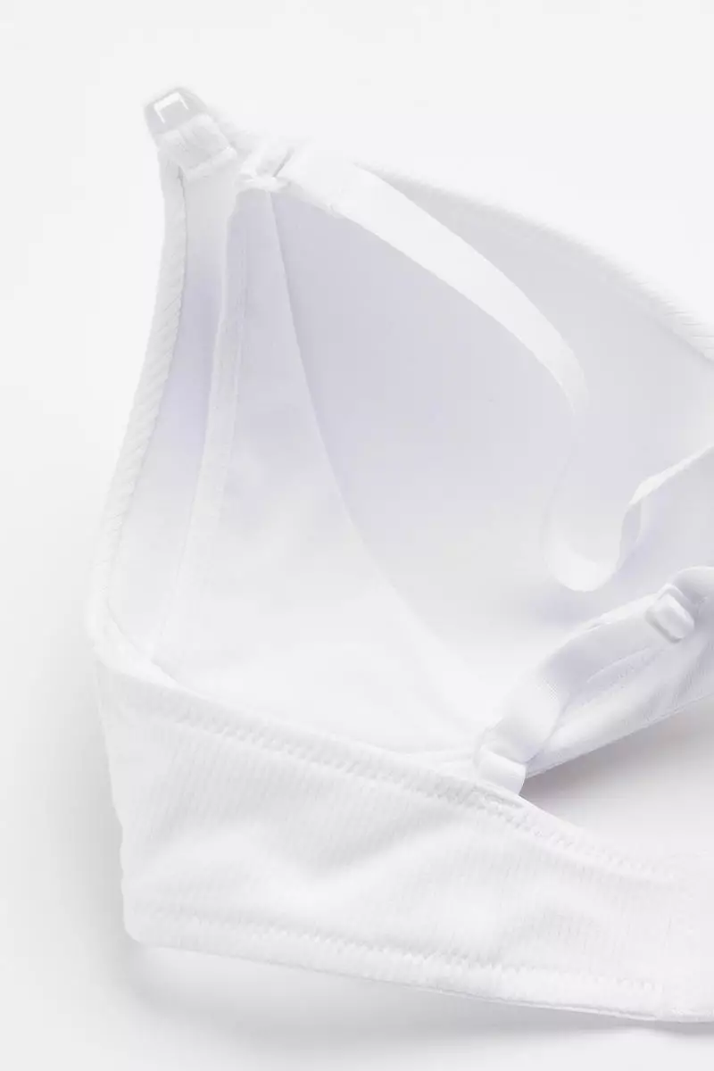 Buy H&M MAMA 2-pack padded non-wired nursing bras in White Light 2024  Online