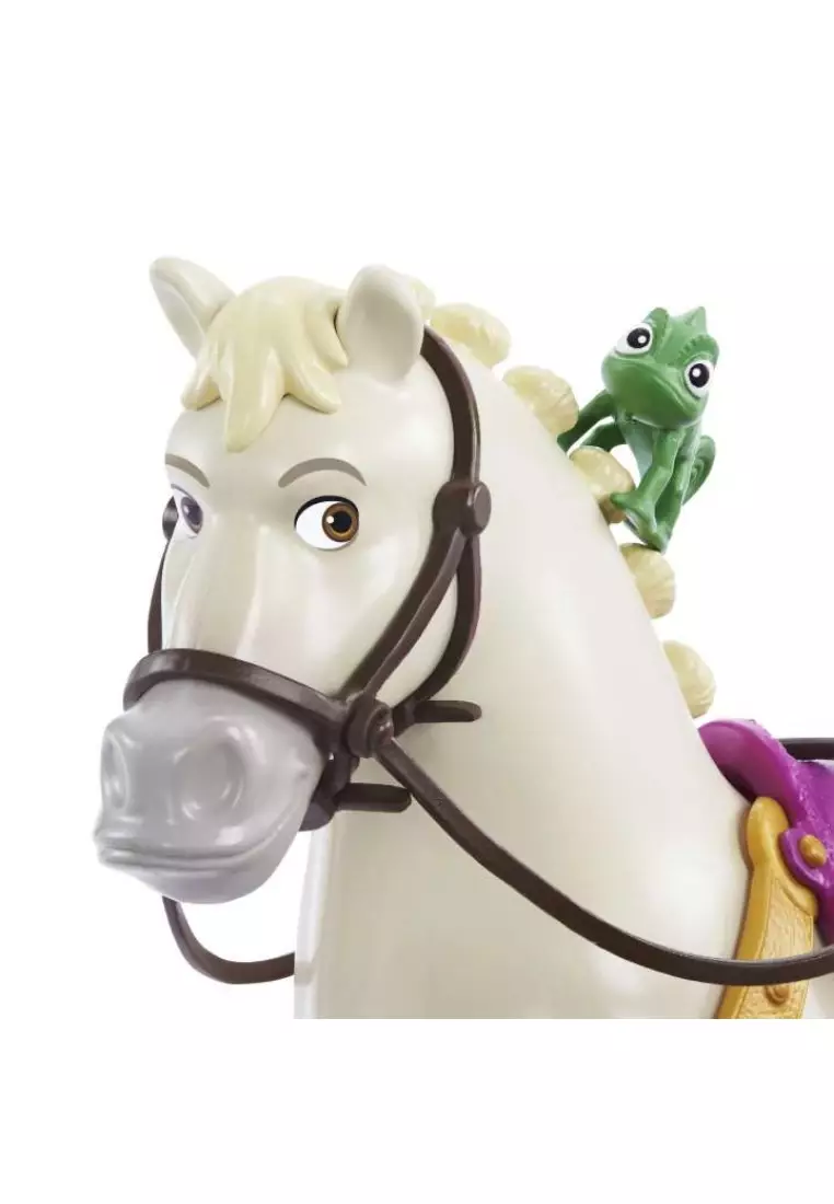 Disney Princess Rapunzel Doll And Maximus Horse Set With Accessories, Saddle With Doll Clip
