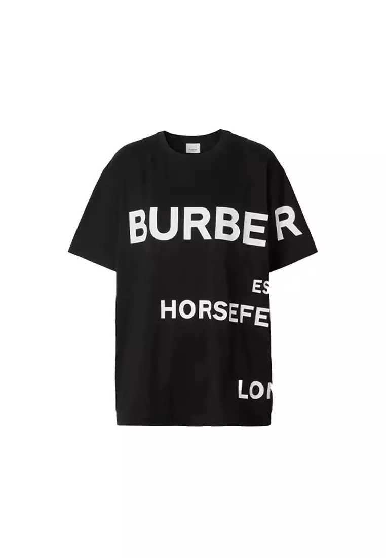 Womens burberry print shirt clearance