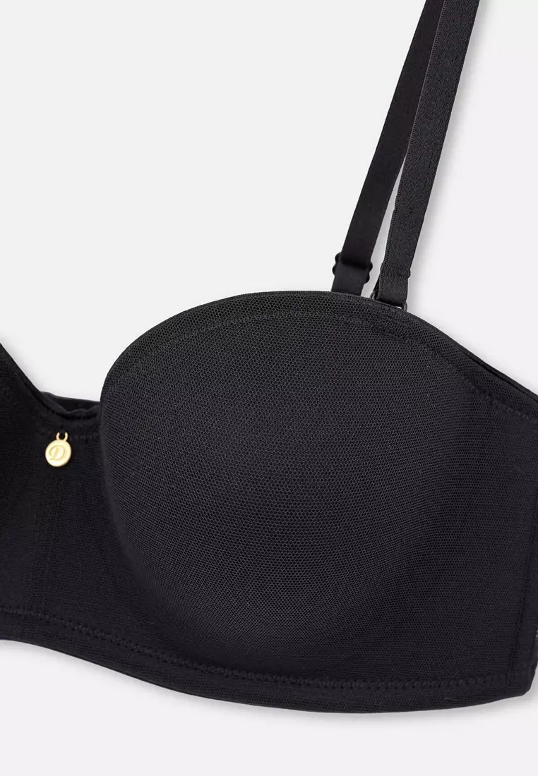 Dagi Reggiseno Underwire Donna Con Ferretto - Morbido Tessuto A Maglia - Colore Nero
