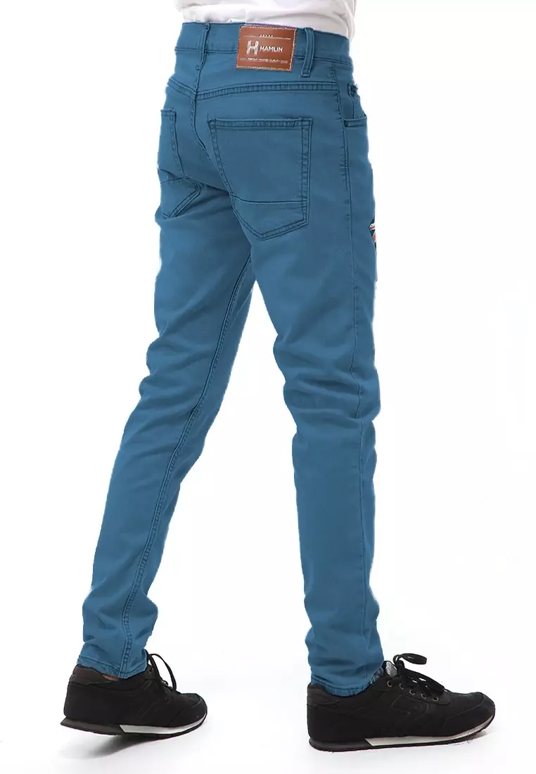 Locko Long Pants Celana Panjang Pria Ripped Jeans Flag Motive Material Denim ORIGINAL