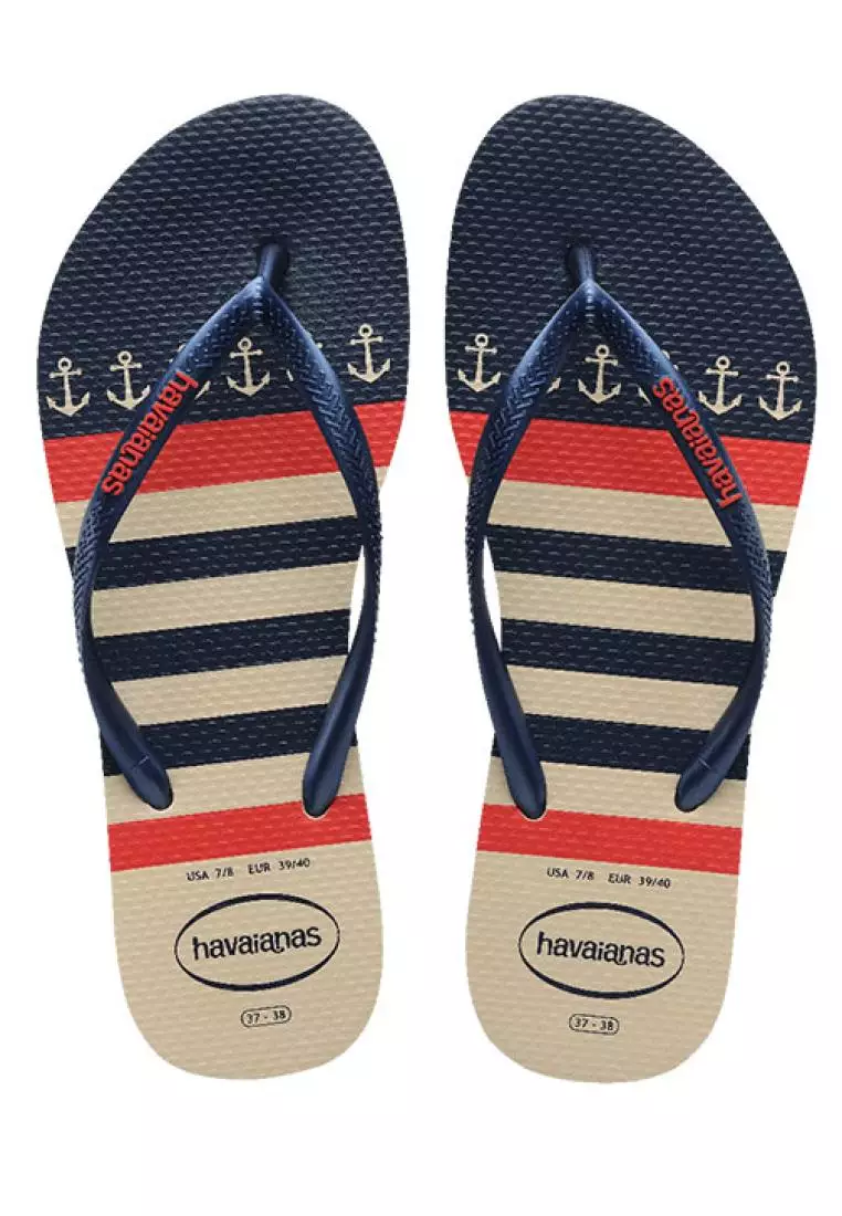 Nautical flip flops outlet