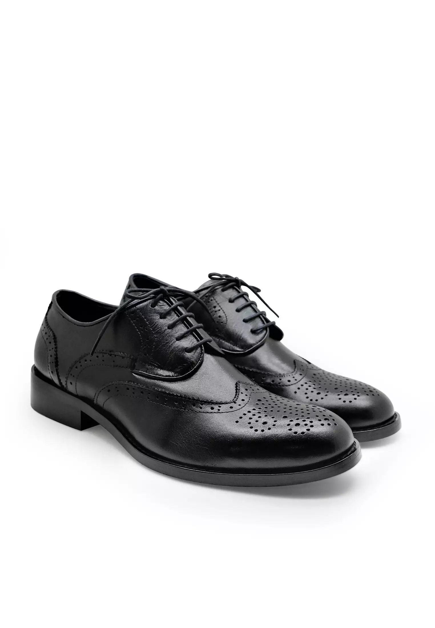Galvin Sepatu Lace Up Pantofel Kulit Asli Kantor Formal Pria