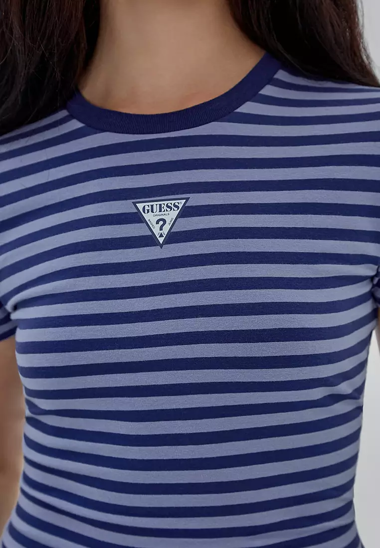 Buy GUESS GUESS Originals Core Striped Baby Tee 2024 Online