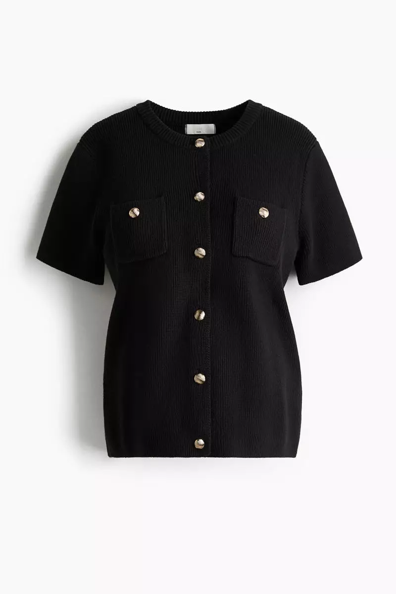 MAMA Rib-knit cardigan