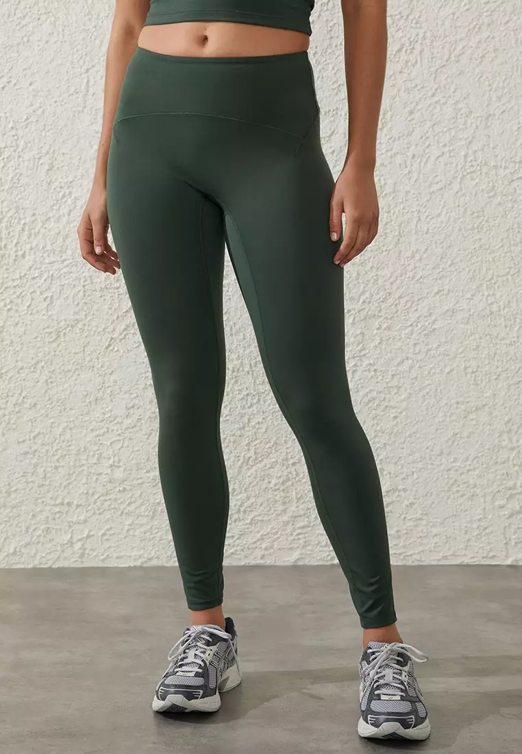 American Apparel Women's Cotton Spandex Jersey Leggings - FOREST - XL 