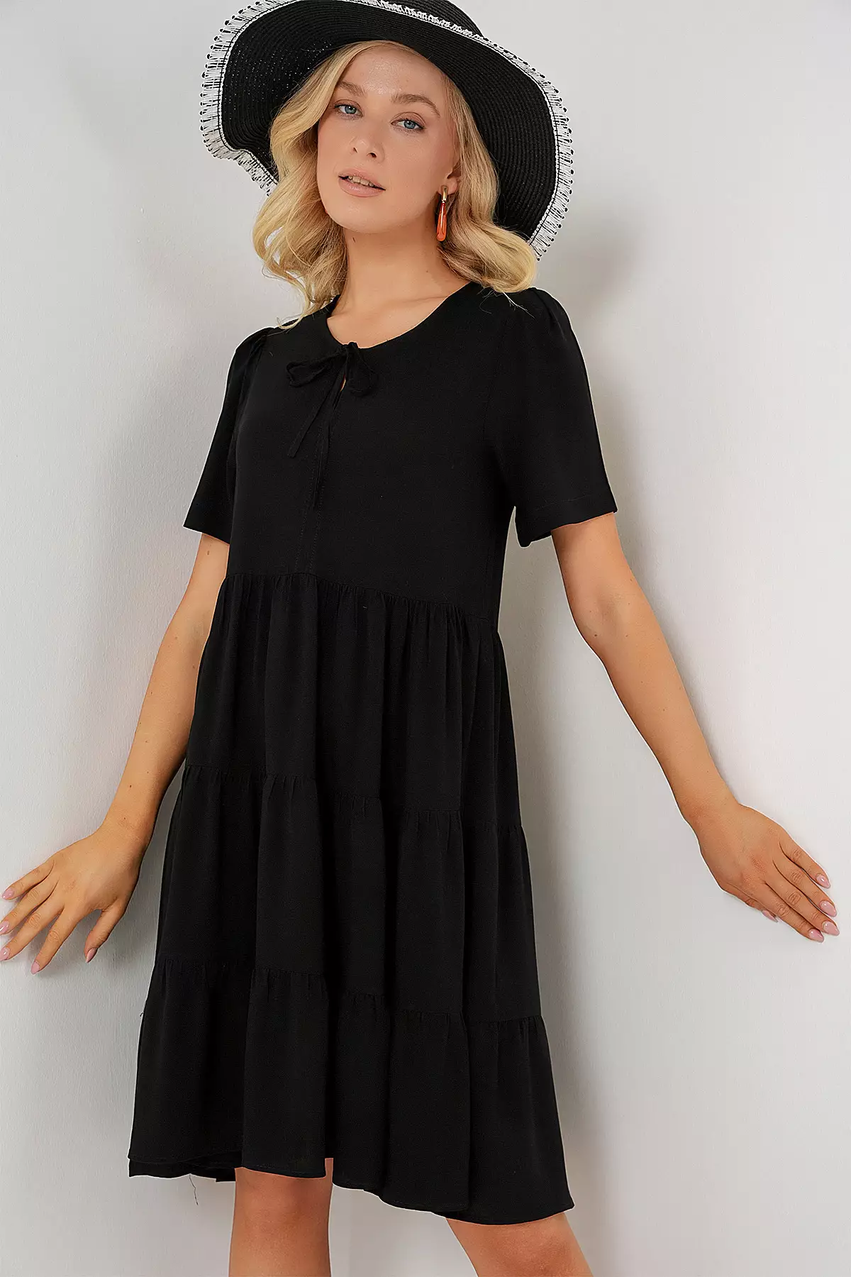 Viscose Knee Length Dress