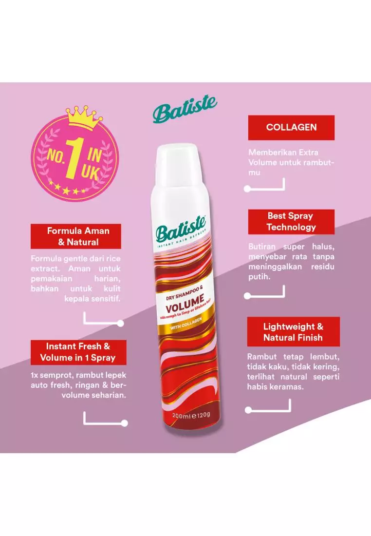 Batiste Benefit Dry Shampoo & Volume 200ml