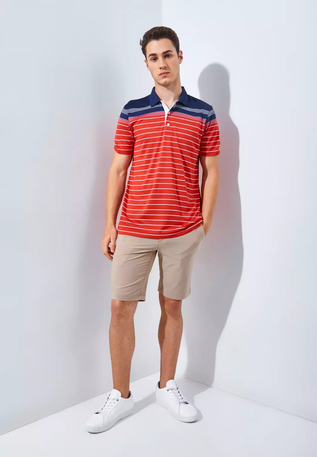 Jack Nicklaus Arcadia Premium Tonal Two Color Solid Polo Caviar