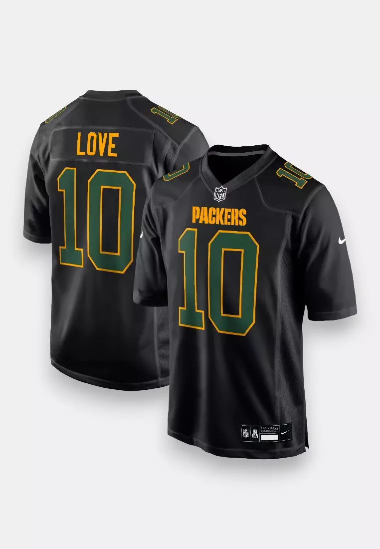 NFL #10 Jordan Love Green Bay Packers American Football Jersey for Men Carbon Collection [6Q3]