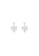 ZITIQUE silver Women's Cute Diamond Embedded Fox Earrings - Silver 10E45AC61BF5E4GS_1