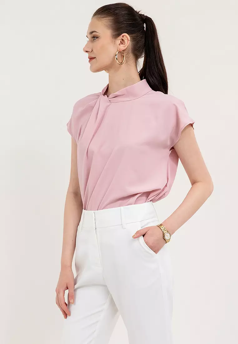 Denise Side Drape Blouse
