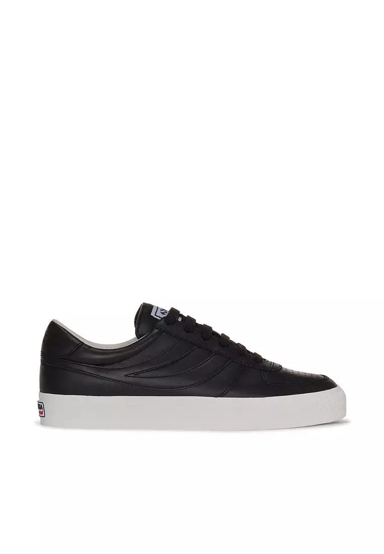 Buy Superga 2846 Seattle Leather Black Bristol FAvorio Sneakers
