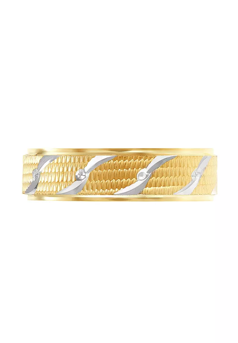 HABIB 375/9K Yellow and White Gold Ring WAA984