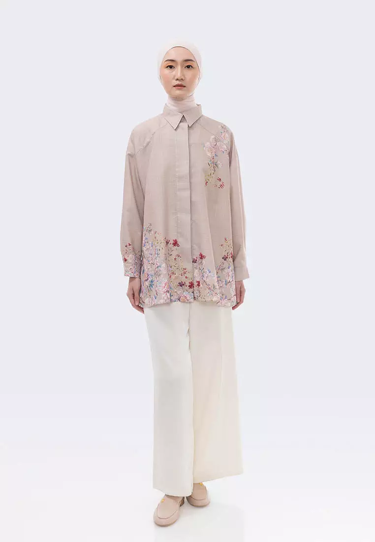 Ria Miranda Oat Afra Shirt