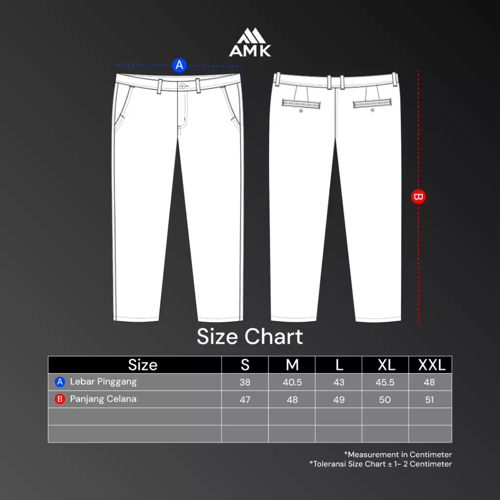 AMK Celana Panjang Pria PT Kendi Cream