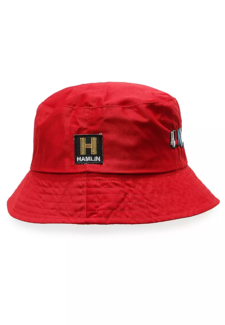 Zorke Bucket Hat Pria Casual Stylish Motive All Night Comfortable Material Drill ORIGINAL - Red