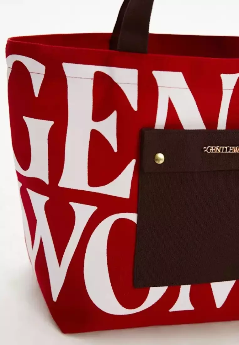 GW Painted Wall Tote Red