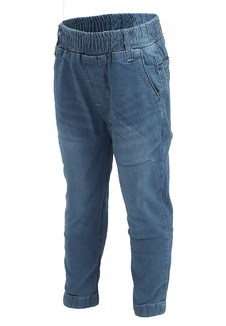 Wileen Celana Panjang Anak Unisex Skinny Jeans Motif Polos Kid Long Pants Material Denim ORIGINAL - Blue