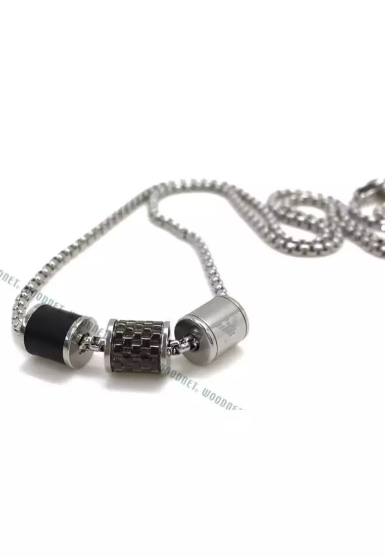 Emporio Armani Men's Necklace 銀色男士項鏈 (EGS2383020)