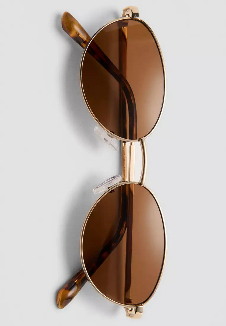 Metallic Frame Sunglasses