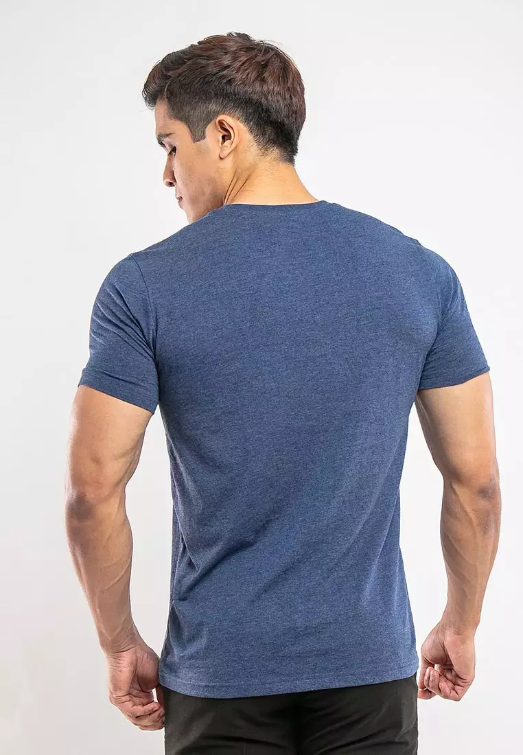 Forest Plus Size T Shirt Men 100% Cotton Soft Unisex Round Neck Big Size Plain Tee | PL23585-23NavyMelange
