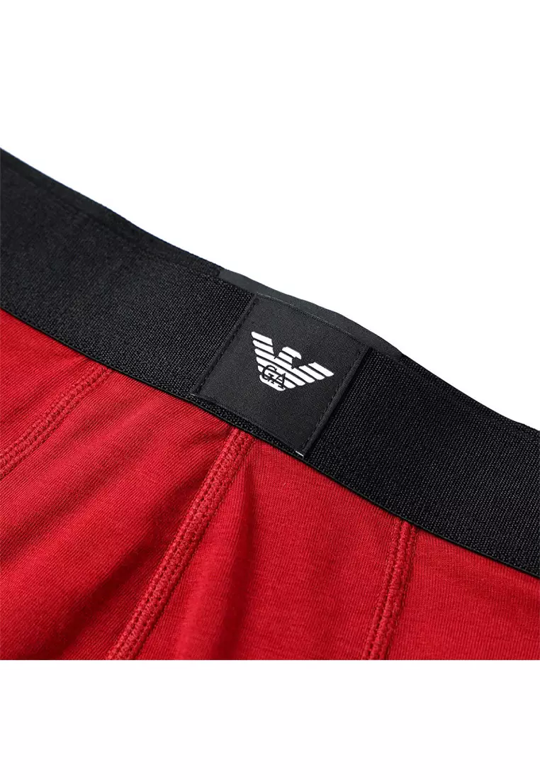 Men's Underwear Three Piece Set in Burgundy, Black and White EM002154 AF14987