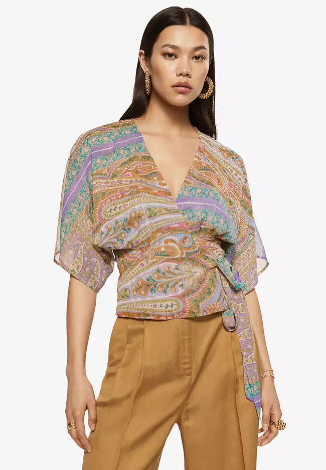 Mango chiffon sales blouse