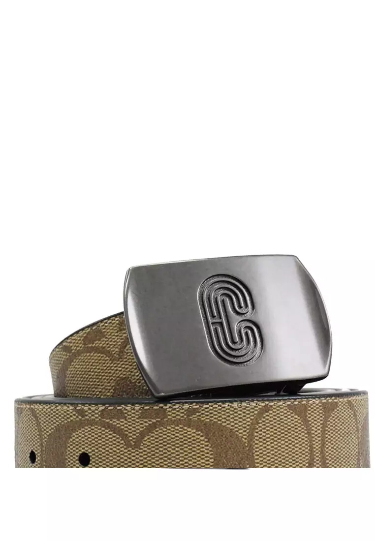 COACH®  Double Bar Buckle Cut To Size Reversible Belt, 38 Mm