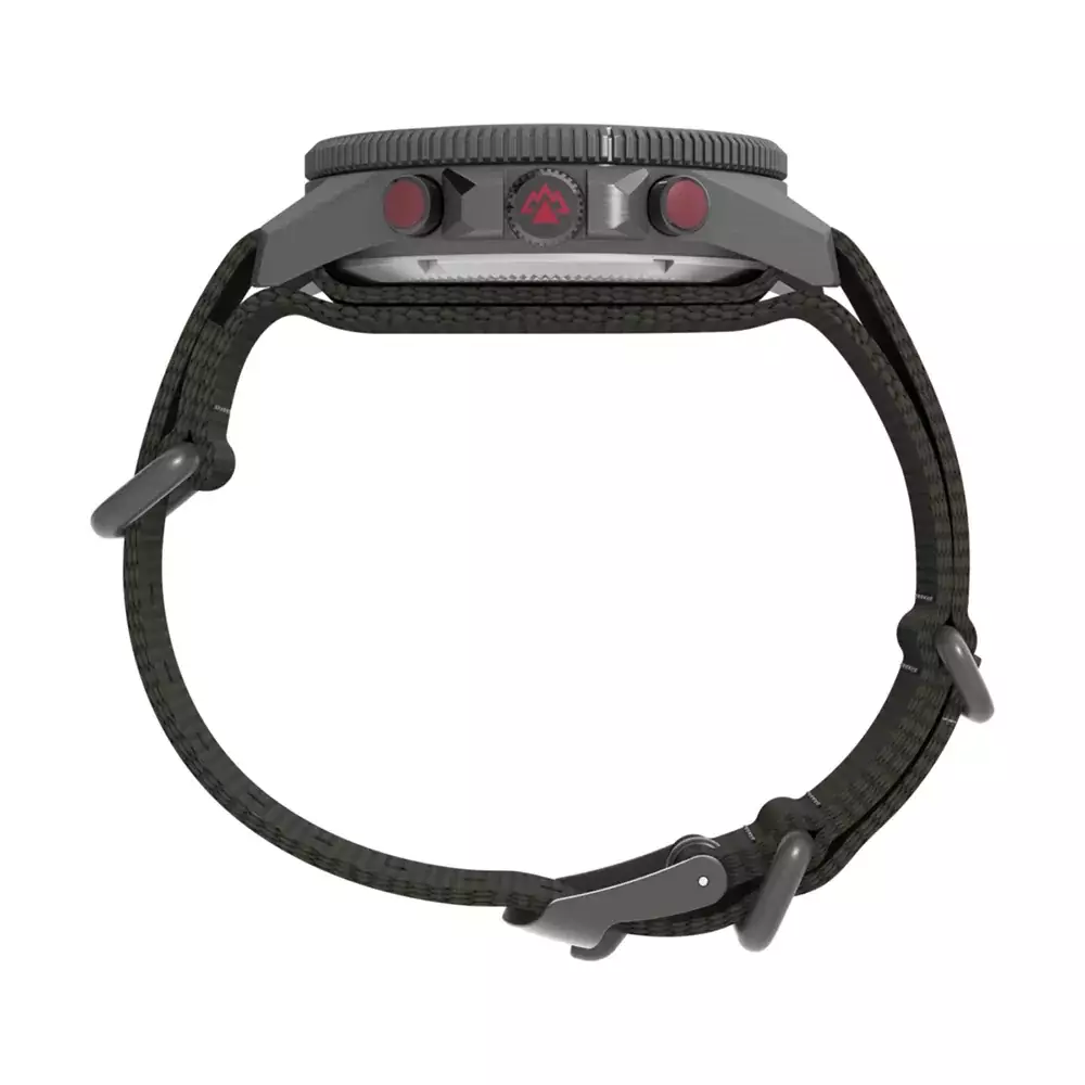 Jam Tangan Pria Timex Expedition Tide Temp Compass Green Dial Green Fabric Strap TW2W91100V5 Original