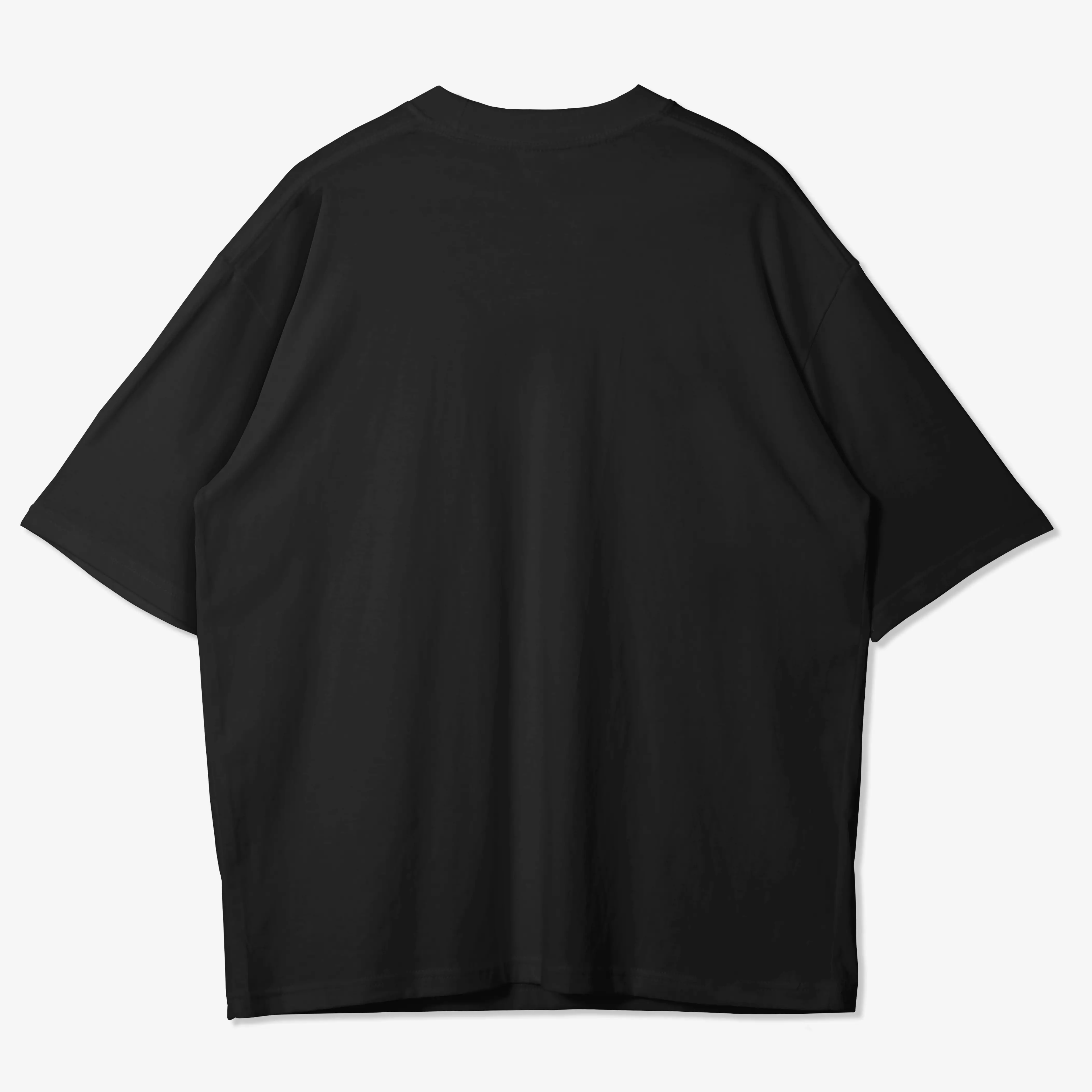 OOTDSUPPLY Oversized Tshirt Falling Black & Dark Brown l Kaos Oversize Pria dan Wanita OVZ197