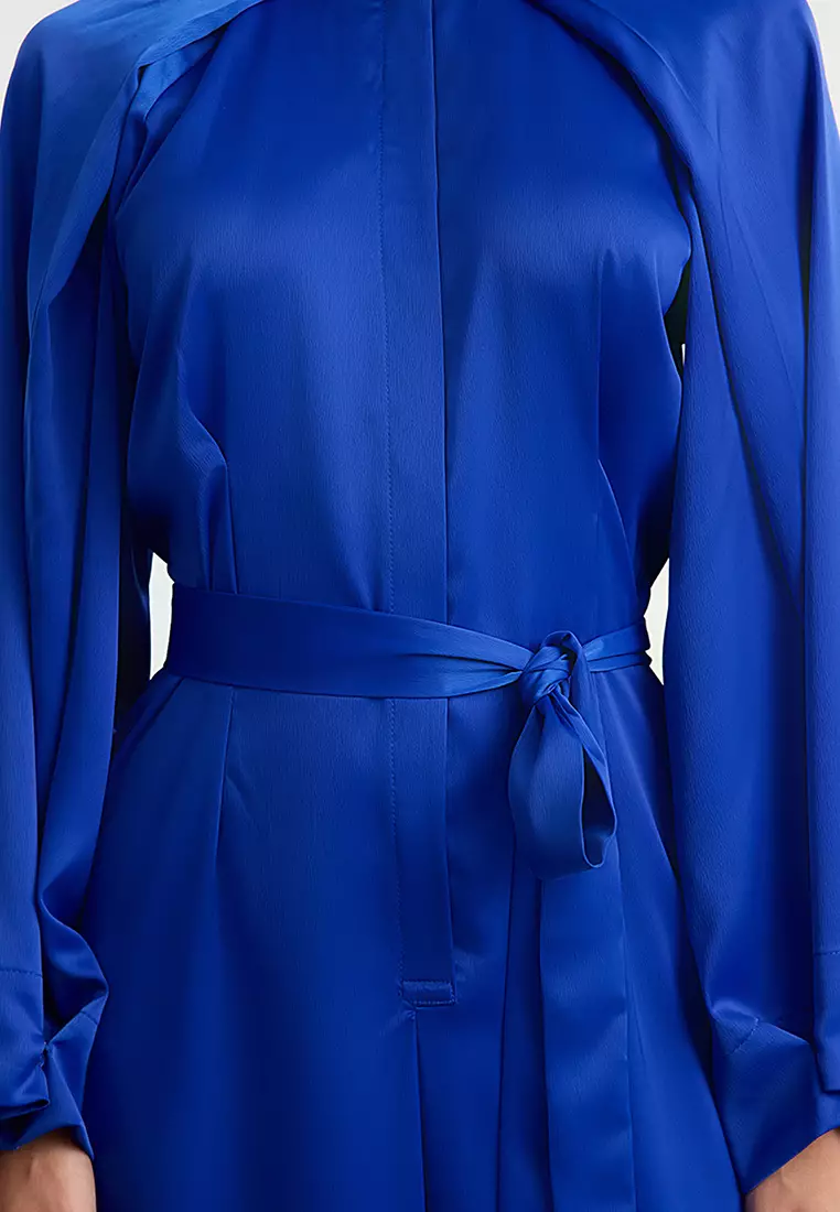 Modest Viscose Cape Evening Jumpsuit