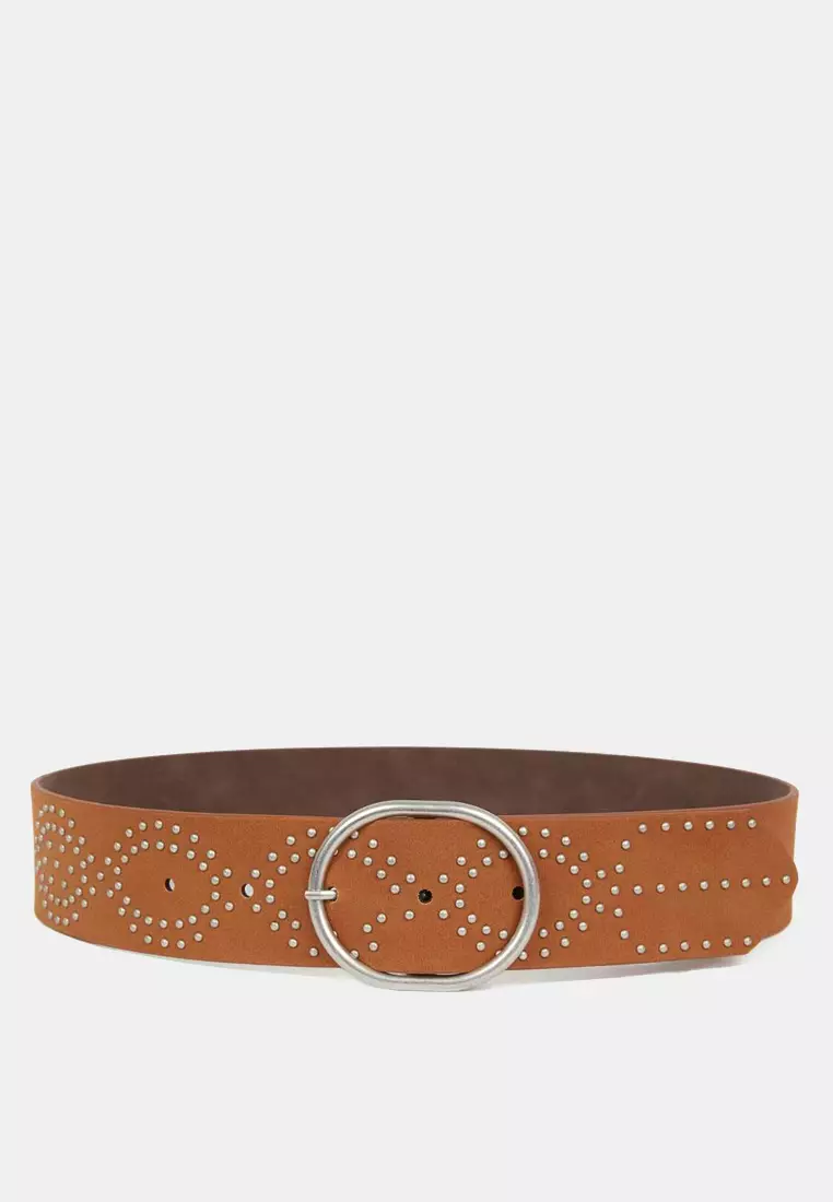 Faux Leather Jean Belt