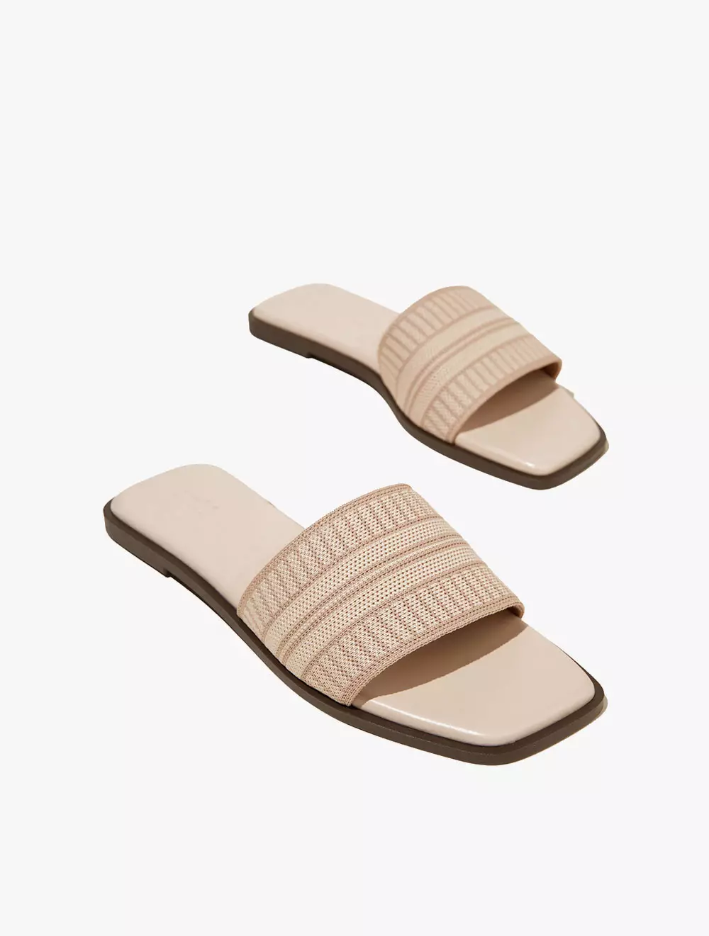 Rubi -  Sepatu Wanita  - Sicily Single Vamp - Stone/Taupe Woven