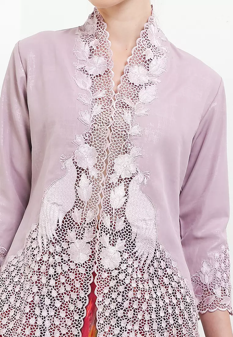Embroidery Kebaya 7/8-Sleeve>Peacock UniContrast